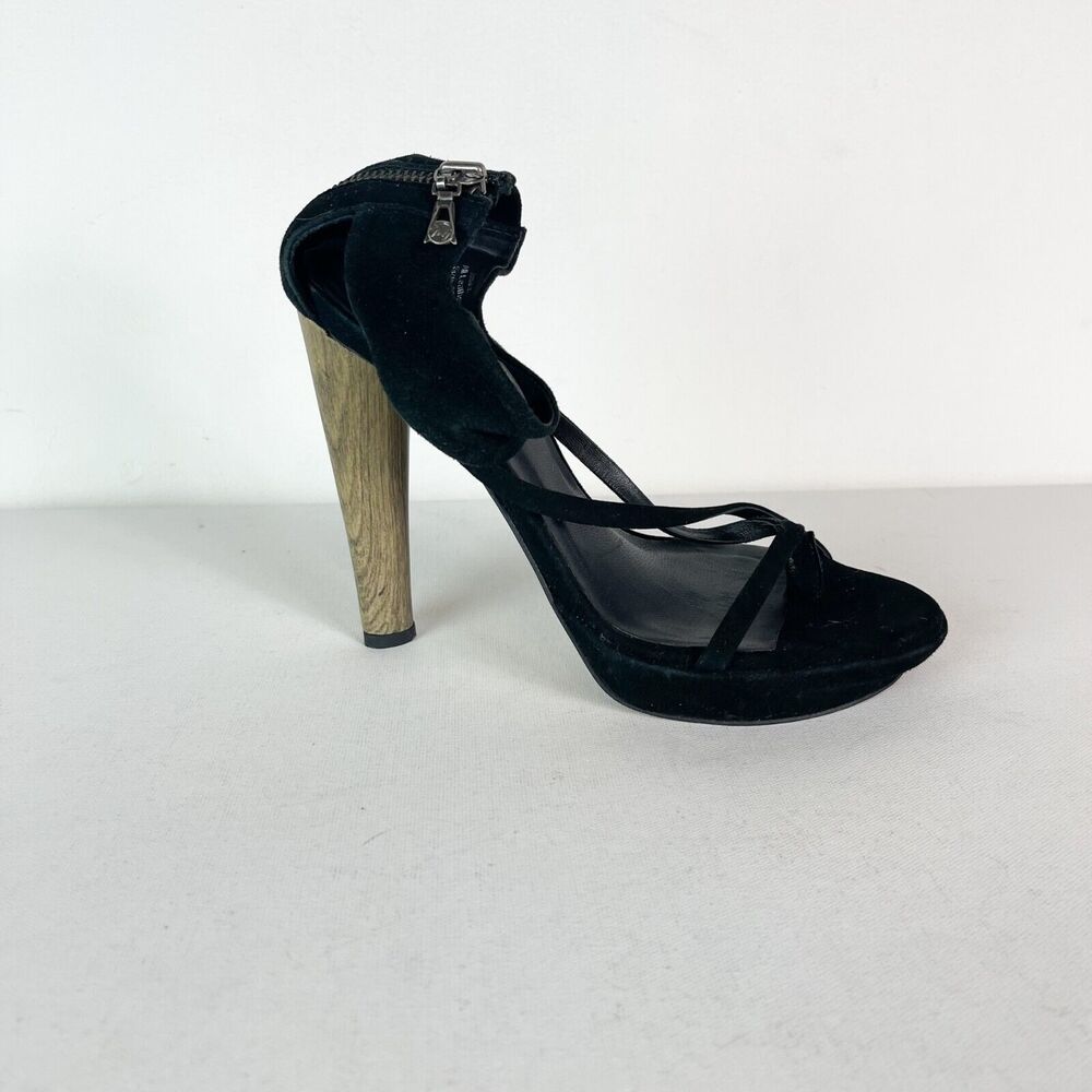 BCBG Max Azria NWOB Women's Jasmin High Heel Ankle Cuff Sandals Black Size 7.5